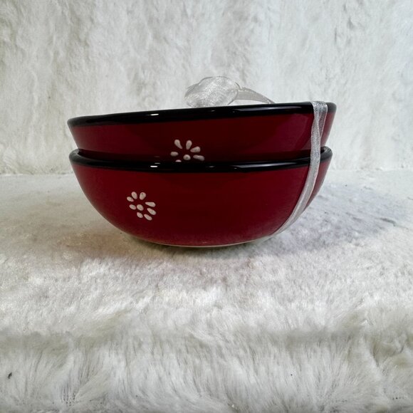 Handmade Turkish Ceramic Bowls Set Of 2 Pieces By Ozen Ceramics - Picture 5 of 8